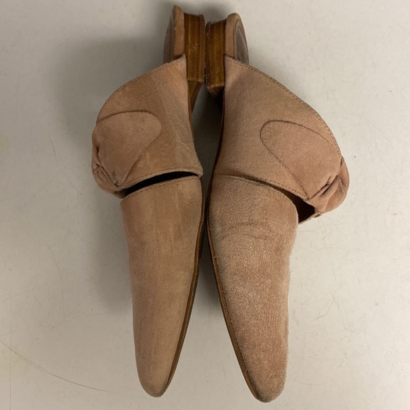 Jeffrey Campbell Charlie Pink Suede Slip On Mule Flat Shoes Size 7M - Picture 6 of 17